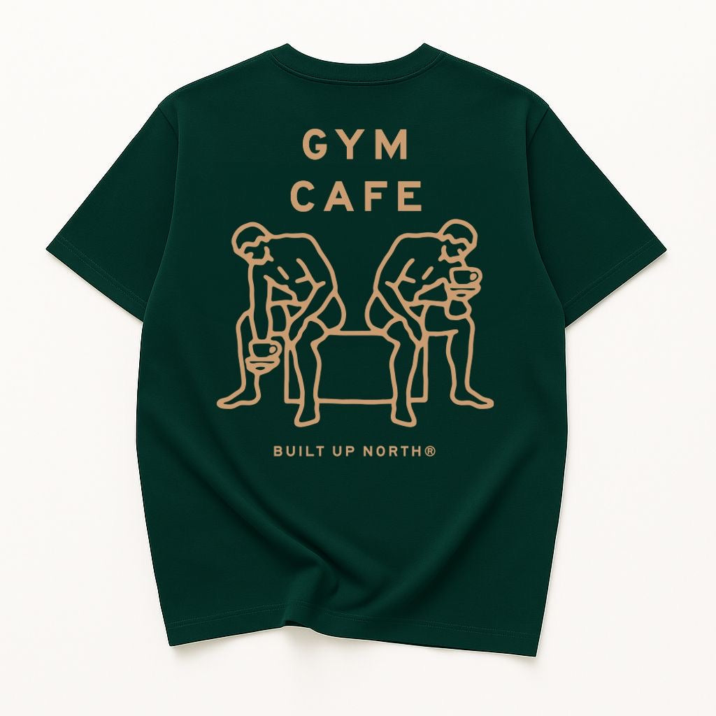Gym cafe Coffee & Curls T-shirt