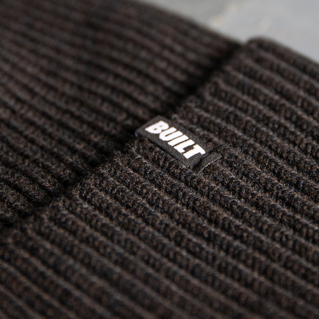 BUILT Cuffed Beanie Charcoal